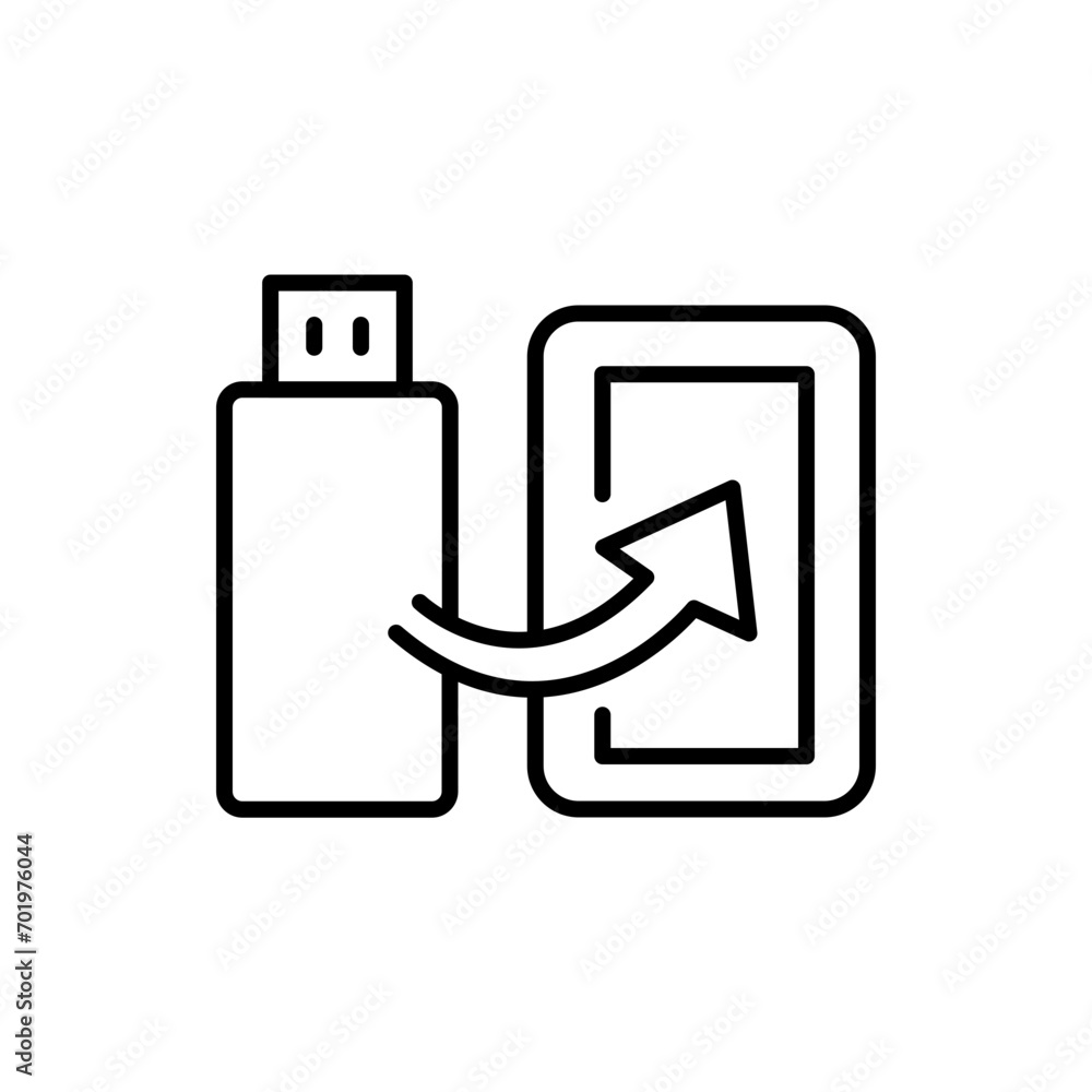 Backup disk outline icons, minimalist vector illustration ,simple transparent graphic element .Isolated on white background Backup disk outline icons, minimalist vector illustration ,simple transparent graphic element .Isolated on white background