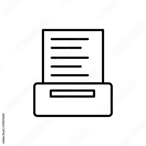 File archive outline icons, minimalist vector illustration ,simple transparent graphic element .Isolated on white background