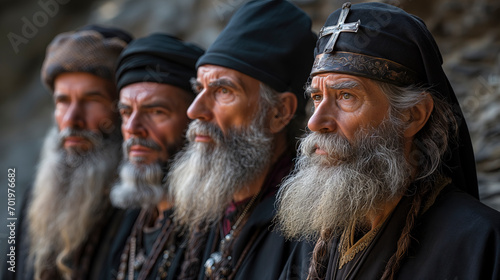 Orthodox priests. pope. photo