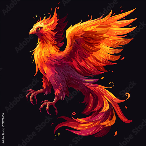 fantasy, fire, wing, flames, phoenix, bird, legend, magical, mythical, rebirth, animal, orange, artwork, burn, legendary, hawk, exotic, art, dream, fairy, flight, firebird, danger, glow, heat, ignite,