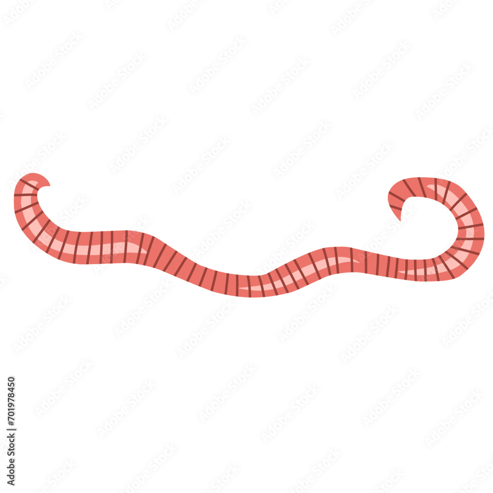 Naklejka premium pinworm vector element