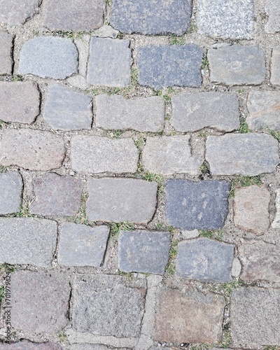 Sidewalk texture background cobblestone surface 