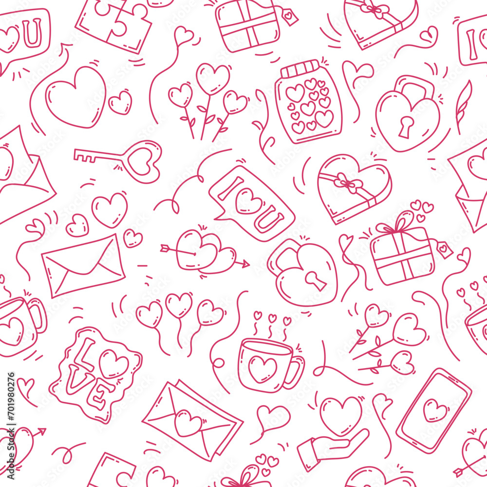 seamless pattern with hand drawn love heart doodles. valentine seamless pattern for backgrounds, wallpaper, wrapping paper, textile prints, scrapbooking, stationary etc. seamless pattern with hand drawn love heart doodles. valentine seamless pattern for backgrounds, wallpaper, wrapping paper, textile prints, scrapbooking, stationary etc.