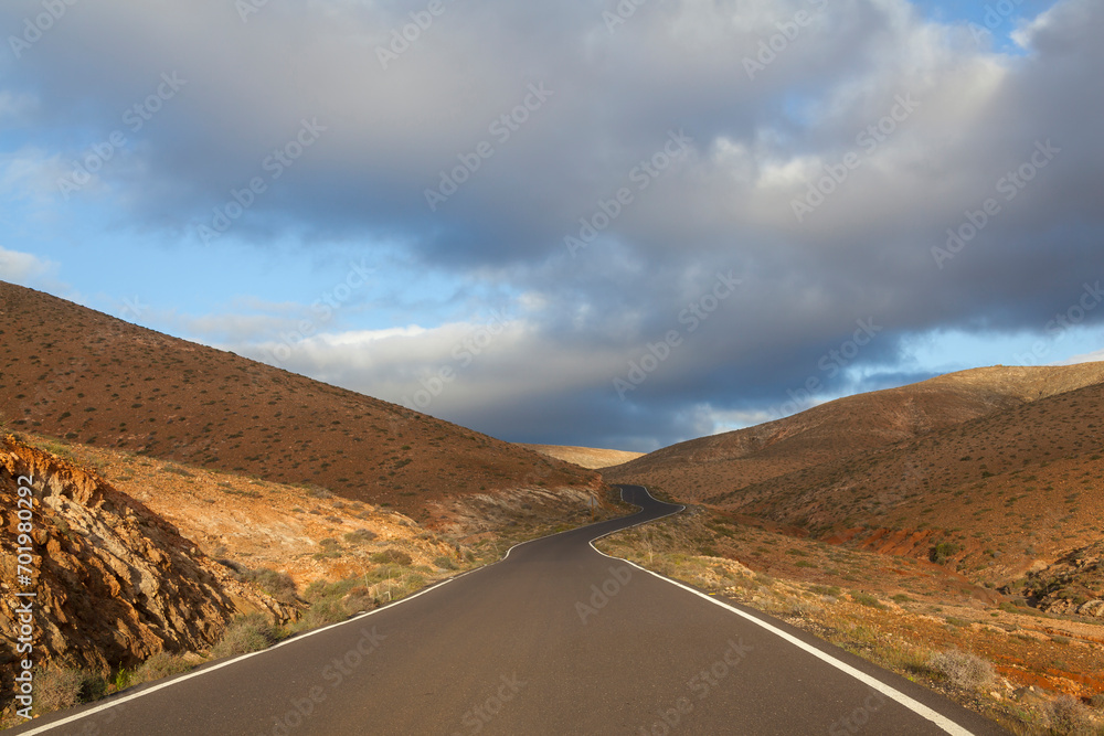 Obraz premium Straße auf Fuerteventura