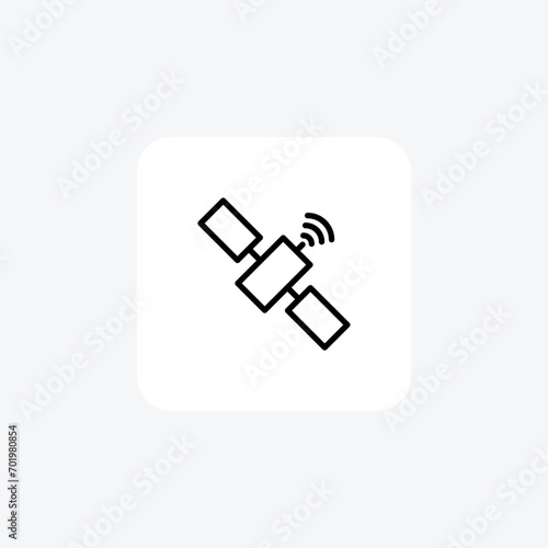 Satellite Technology and Communication line icon, outline icon, vector, pixel perfect icon