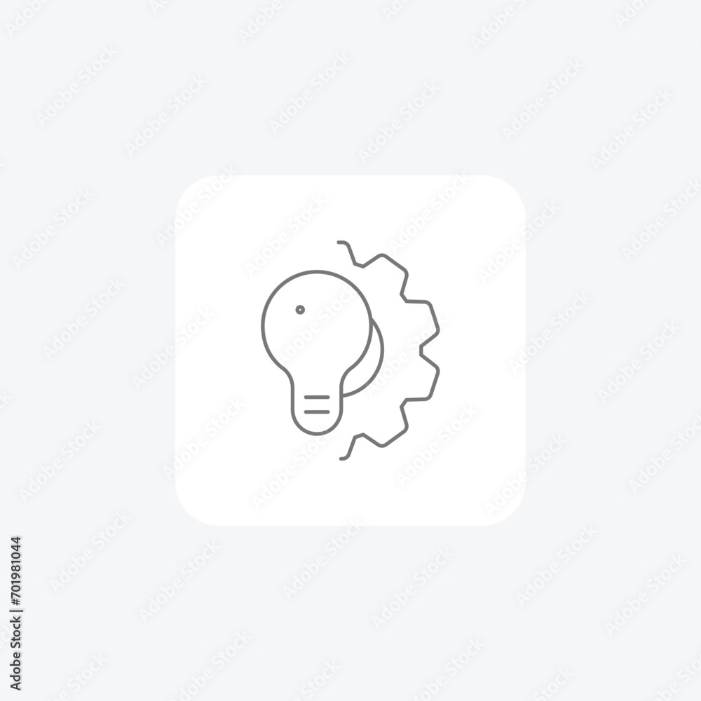 Breakthrough Innovation grey thinline icon, 1px stroke, outline icon, vector, pixel perfect icon Breakthrough Innovation grey thinline icon, 1px stroke, outline icon, vector, pixel perfect icon