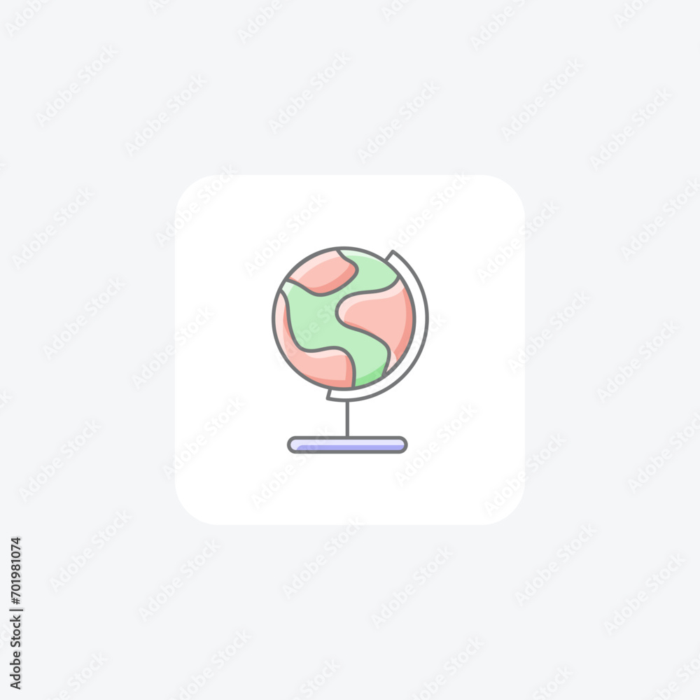 Planet Earth and Global Ecology awesome lineal color icon, color outline icon, vector, pixel perfect icon Planet Earth and Global Ecology awesome lineal color icon, color outline icon, vector, pixel perfect icon