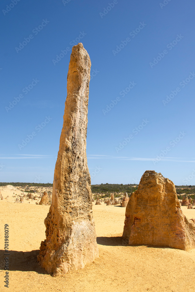 The Pinnacles are limestone formations within Nambung National Park, near the town of Cervantes, Western Australia