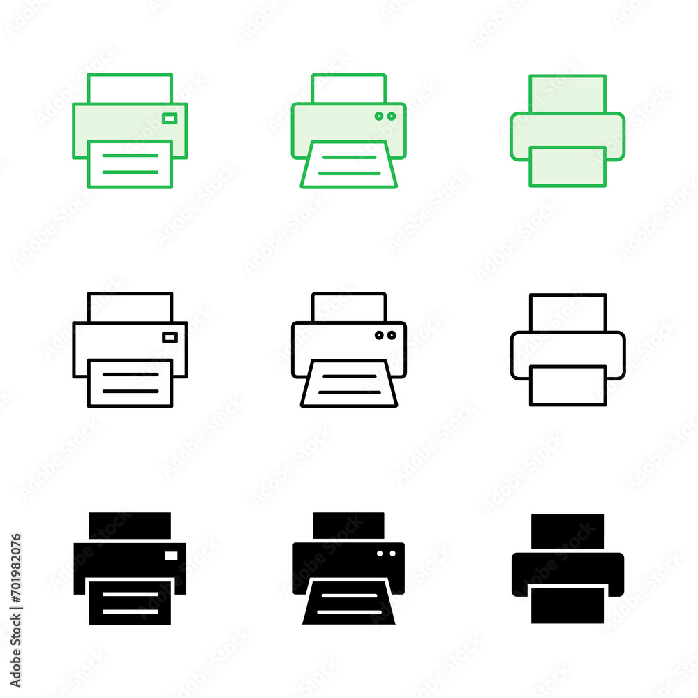 Print icon set. printer icon vector. Print icon set. printer icon vector.