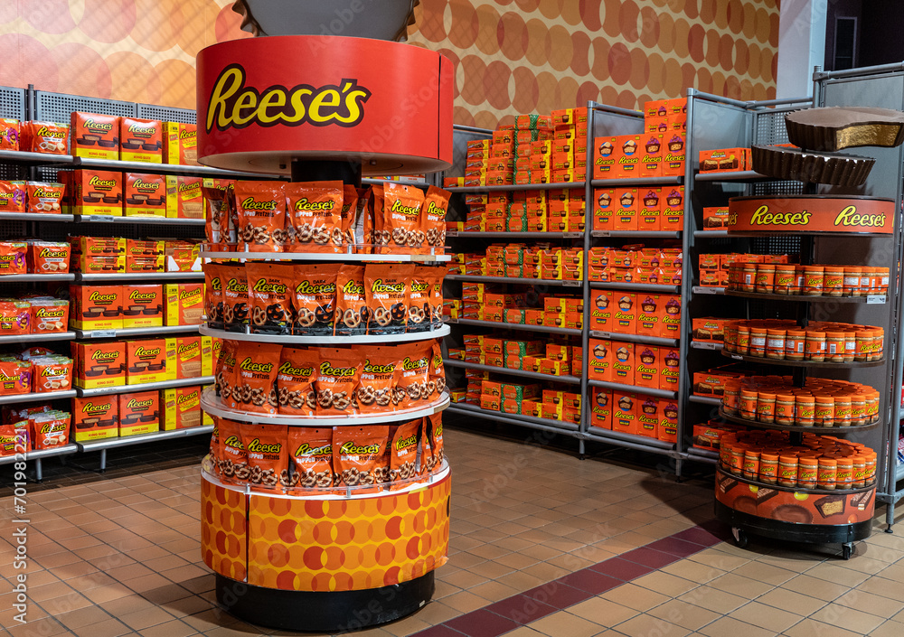 Hershey, Pennsylvania December 8, 2023 Reese's Peanut Butter and