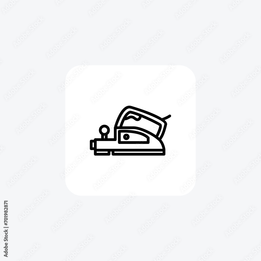 Planer Tool line icon, outline icon, vector, pixel perfect icon Planer Tool line icon, outline icon, vector, pixel perfect icon
