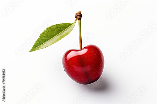 Cherry isolated on white photo