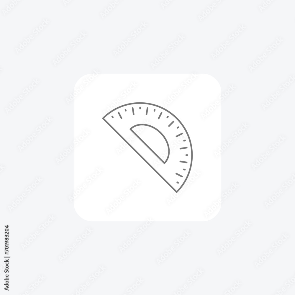Angle Finder Tool grey thin line icon, 1px stroke icon, outline icon, vector, pixel perfect icon Angle Finder Tool grey thin line icon, 1px stroke icon, outline icon, vector, pixel perfect icon