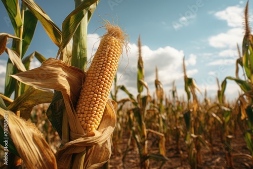 Field corn on the stalk. photo