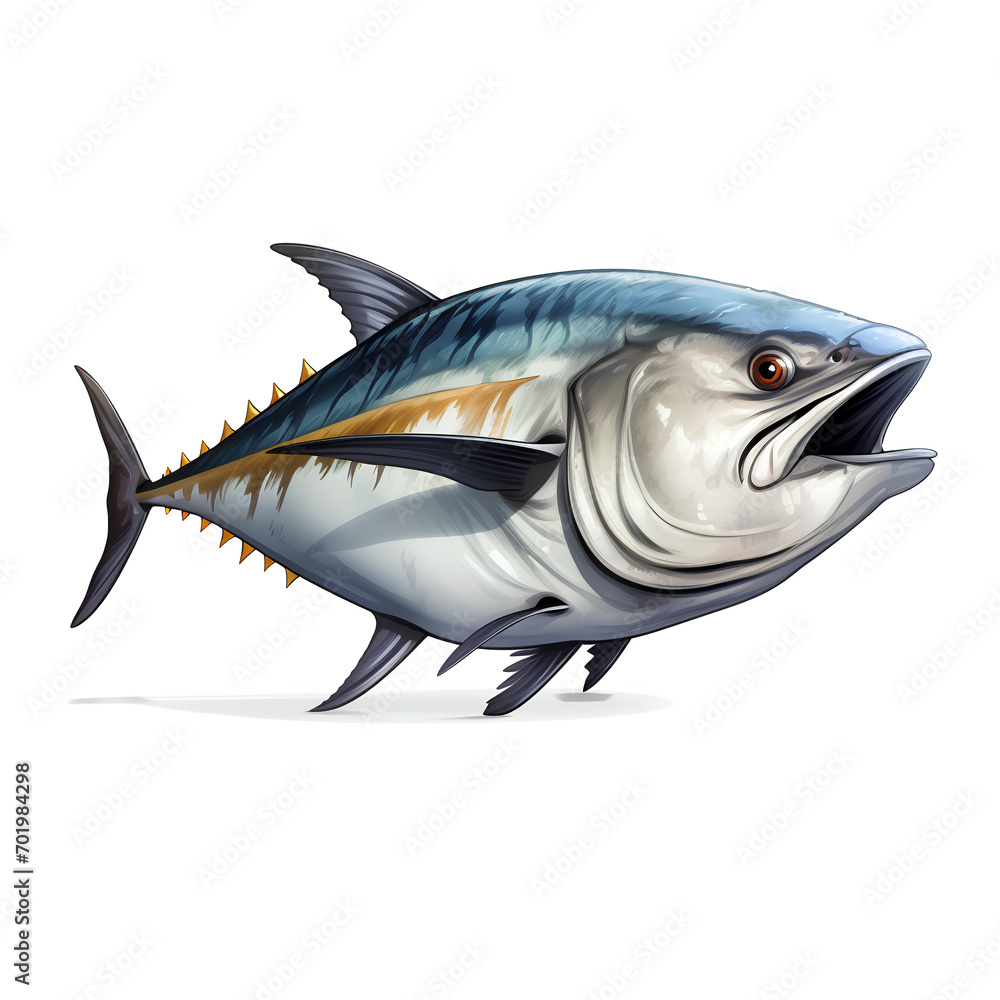 Fototapeta premium fish isolated on white background