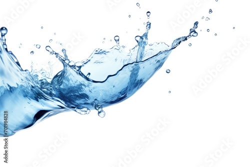 Isolated water splash on a white background