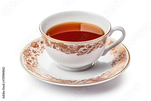 Isolated white background tea cup