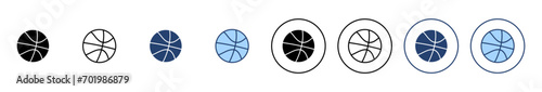 Basketball icon vector. Basketball ball sign and symbol
