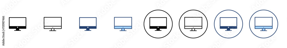 Computer icon vector. computer monitor sign and symbol Computer icon vector. computer monitor sign and symbol