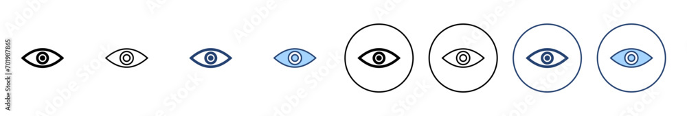 Eye icon vector. Eye sign and symbol. Look and Vision icon. Eye icon vector. Eye sign and symbol. Look and Vision icon.