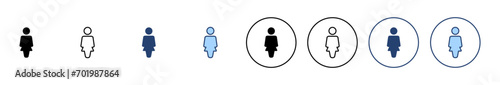 Female icon vector. woman sign and symbol