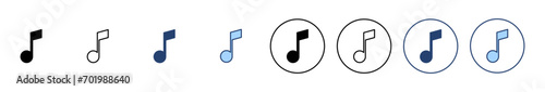 Music icon vector. note music sign and symbol