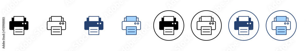 Print icon vector. printer sign and symbol