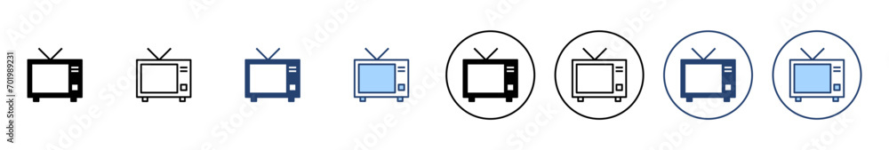 Tv icon vector. television sign and symbol Tv icon vector. television sign and symbol