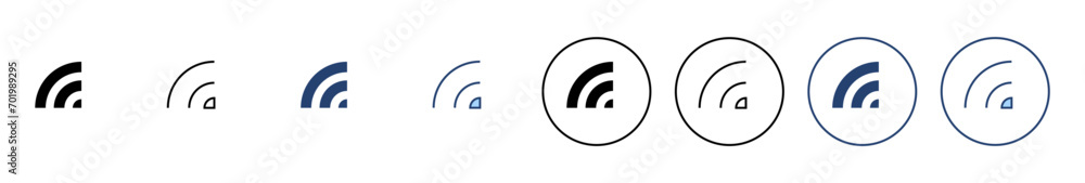 Wifi icon vector. signal sign and symbol. Wireless icon Wifi icon vector. signal sign and symbol. Wireless icon