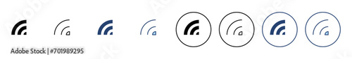 Wifi icon vector. signal sign and symbol. Wireless  icon photo