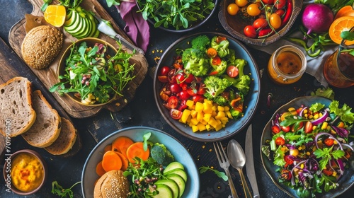 Plant-Based Lifestyle Food - World Meat-Free Day Concept