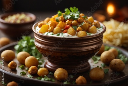 bowl of beans  Chaat 