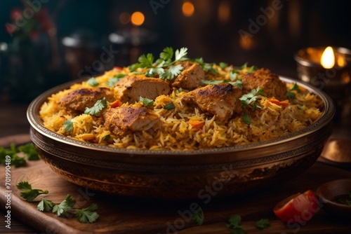 chicken with rice (Chicken Biryani)