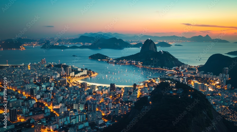 Aerial View of Rio de Janeiro City
