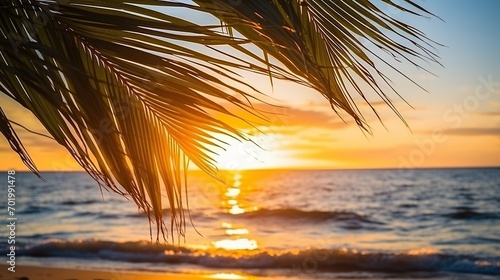 sunset on the beach.sunset landscape,beach view with coconut trees,