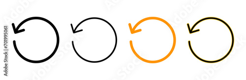 Refresh icon set vector. Reload sign and symbol. Update icon. Fototapet
