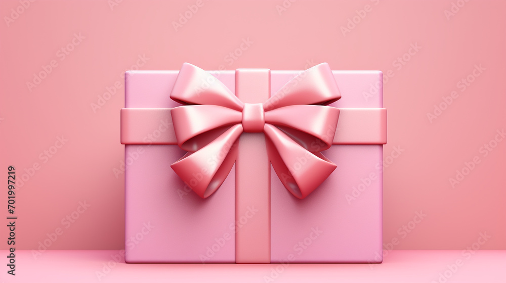pink gift box on pink background. minimal product background for christmas new year valentine. pink gift box on pink background. minimal product background for christmas new year valentine.