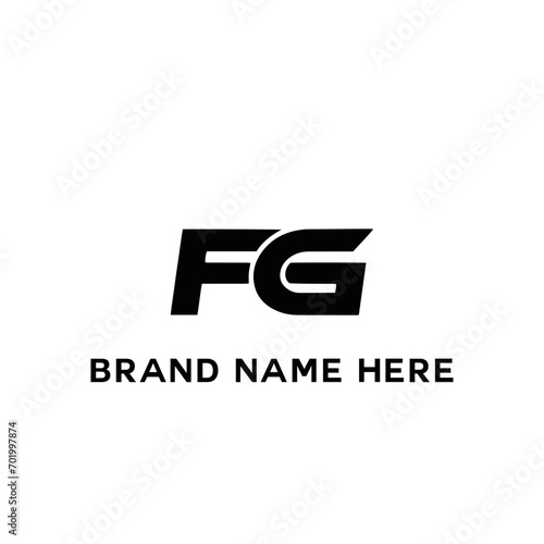 FG logo. F G design. White FG letter. FG, F G letter logo design. Initial letter FG linked circle uppercase monogram logo. F G letter logo vector design. 