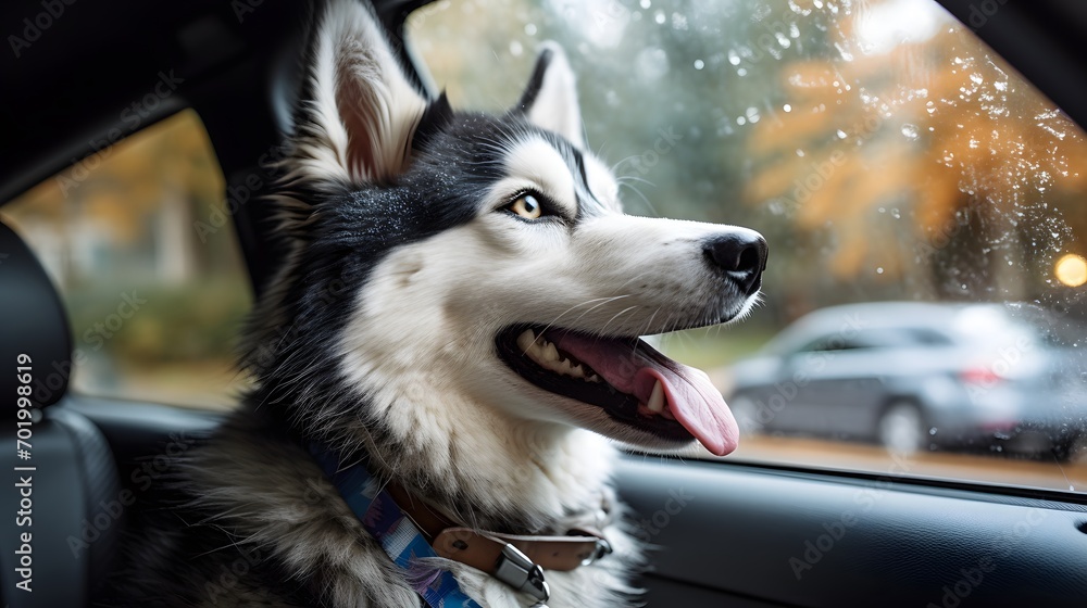 Cool Canine Cruising in the Car with Stylish Shades Cool Canine Cruising in the Car with Stylish Shades