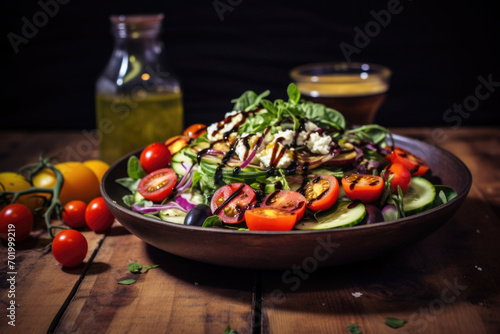 fitness diet salad concept