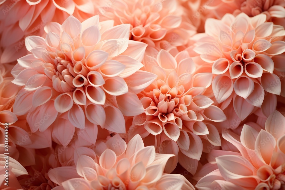 Flowers in trendy colors. Backdrop with selective focus and copy space Flowers in trendy colors. Backdrop with selective focus and copy space