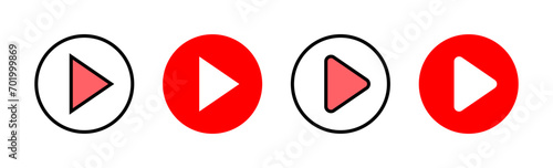 Free Download Play Icon set illustration. Play button sign and symbol - GFXLoad