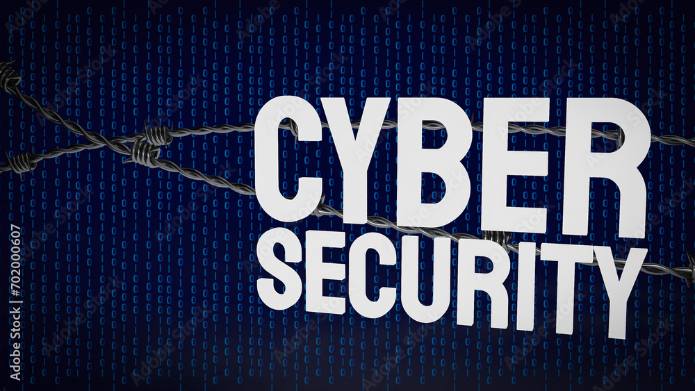 The cyber security for technology and it concept 3d rendering..
