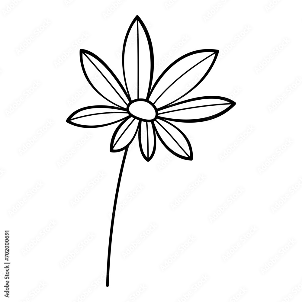 Floral line art. Design element with floral theme. Floral line art. Design element with floral theme.
