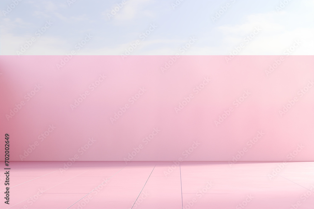 Obraz premium room with wall and sky