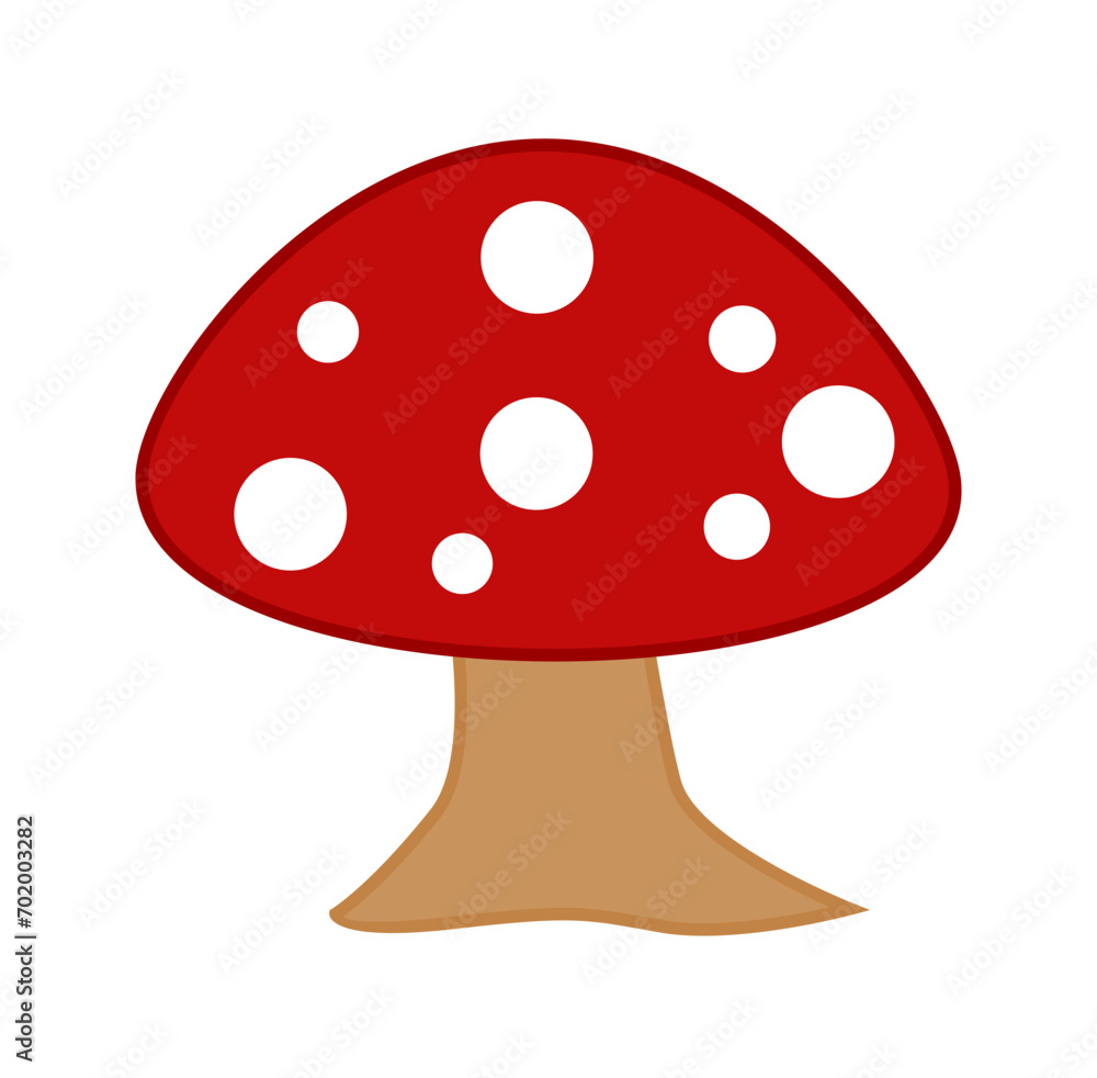 red mushroom isolated illustration vector design red mushroom isolated illustration vector design