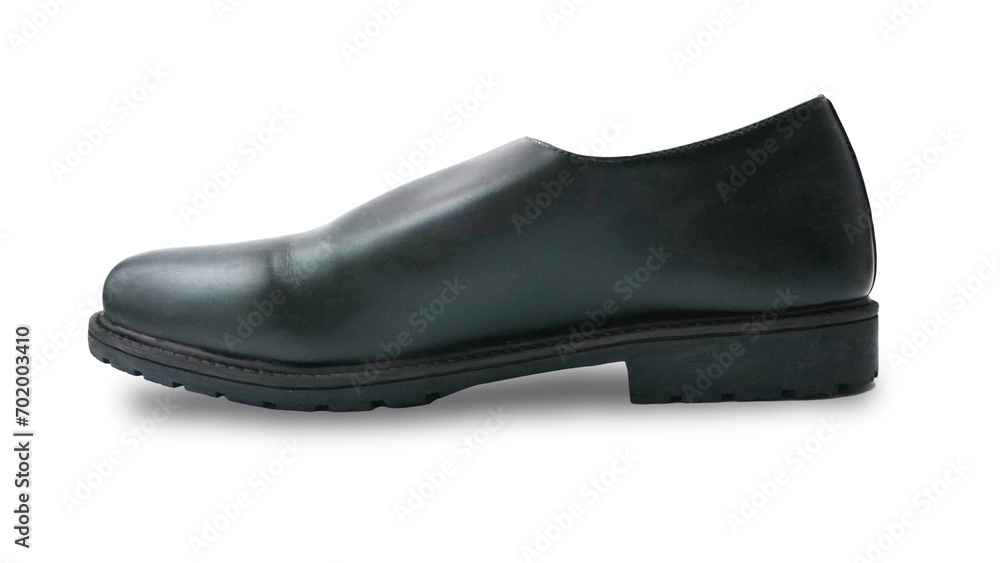 Mens black leather shoes