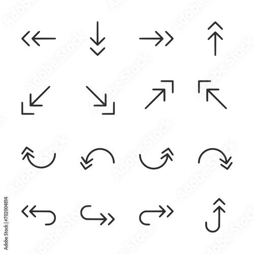 set of arrows icon