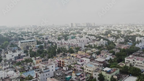 Chennai City: The deserted streets during the lockdown. The capital of Tamil Nadu is also referred to as Madras. This picture was taken while the city was under lockdown because of the coronavirus.