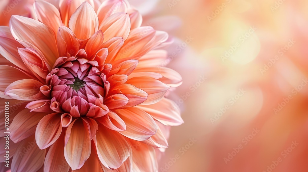 Beautiful flower, background with copy space